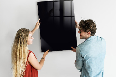 Trocken abwischbare Magnettafel Farbe: Schwarz