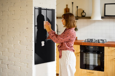 Trocken abwischbare Magnettafel Farbe: Schwarz