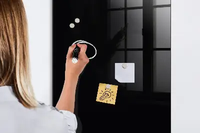 Magnettafel zum schreiben Farbe: Schwarz