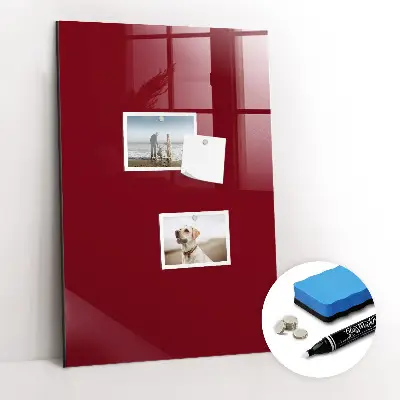 Schreib magnettafel Burgunderrote Farbe