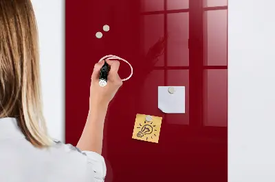 Schreib magnettafel Burgunderrote Farbe