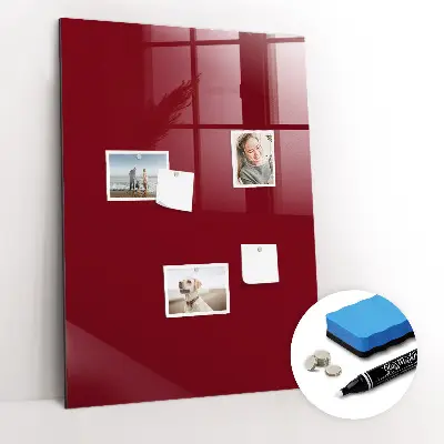 Schreib magnettafel Burgunderrote Farbe