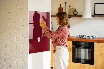 Schreib magnettafel Burgunderrote Farbe