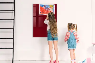 Schreib magnettafel Burgunderrote Farbe