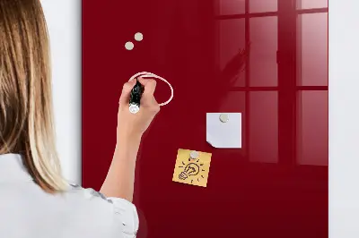 Schreib magnettafel Burgunderrote Farbe