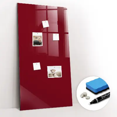 Schreib magnettafel Burgunderrote Farbe
