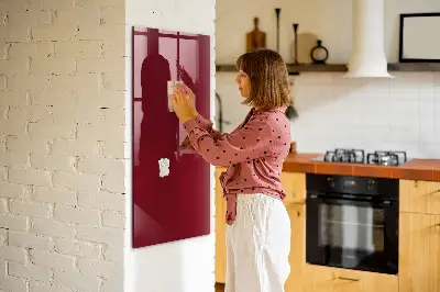 Schreib magnettafel Burgunderrote Farbe