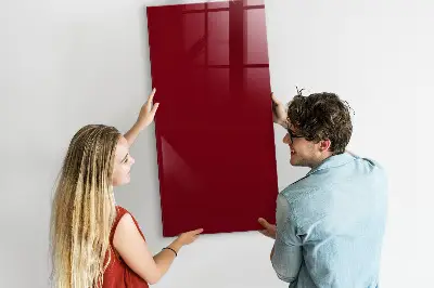 Schreib magnettafel Burgunderrote Farbe