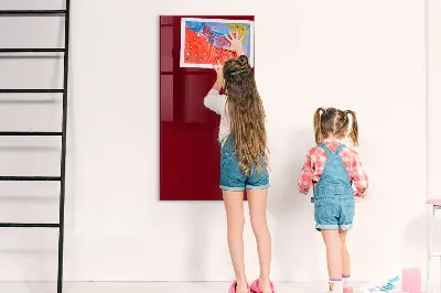 Schreib magnettafel Burgunderrote Farbe