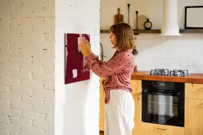 Schreib magnettafel Burgunderrote Farbe