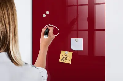 Schreib magnettafel Burgunderrote Farbe