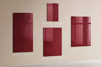 Schreib magnettafel Burgunderrote Farbe