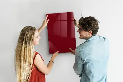 Schreib magnettafel Burgunderrote Farbe