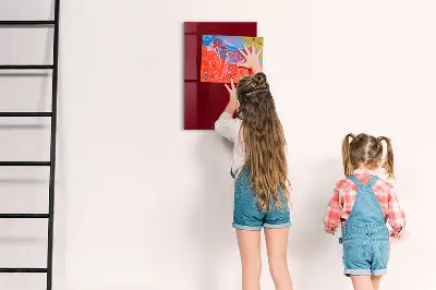 Schreib magnettafel Burgunderrote Farbe