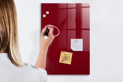 Schreib magnettafel Burgunderrote Farbe