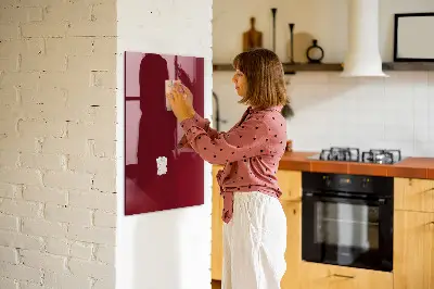 Schreib magnettafel Burgunderrote Farbe
