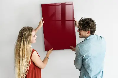 Schreib magnettafel Burgunderrote Farbe