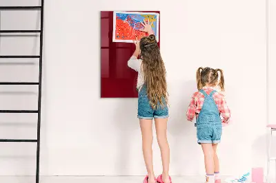 Schreib magnettafel Burgunderrote Farbe
