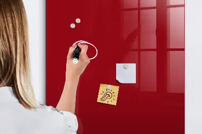 Magnettafel zum schreiben Farbe rot