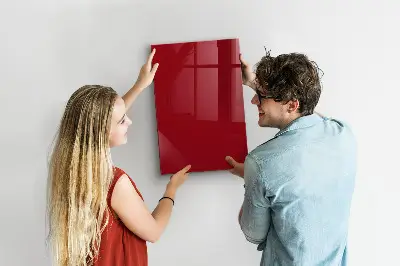 Magnettafel zum schreiben Farbe rot