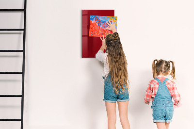 Magnettafel für Kinder Farbe rot