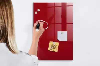 Magnettafel zum schreiben Farbe rot