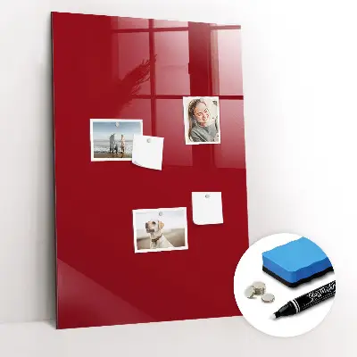 Magnettafel zum schreiben Farbe rot