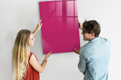 Magnettafel mit Magneten Kräftige rosa Farbe