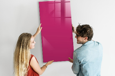 Magnettafel mit Magneten Kräftige rosa Farbe