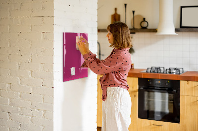 Magnettafel mit Magneten Kräftige rosa Farbe