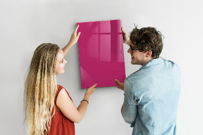 Magnettafel mit Magneten Kräftige rosa Farbe