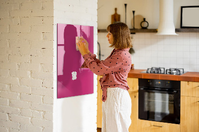 Magnettafel mit Magneten Kräftige rosa Farbe