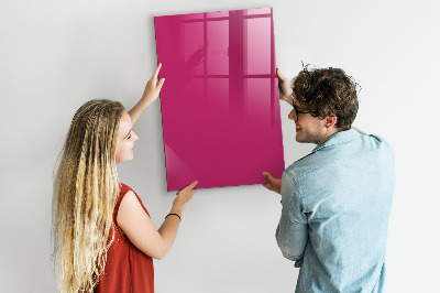 Magnettafel mit Magneten Kräftige rosa Farbe