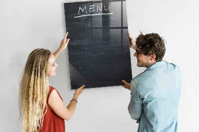 Magnettafel aus Glas Menütafel