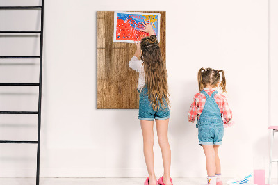 Magnettafel zum schreiben Warmer Holzton