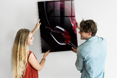 Schreib magnettafel Verschütteter Wein