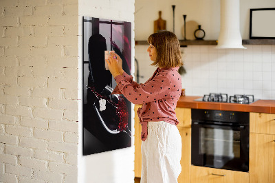 Schreib magnettafel Verschütteter Wein