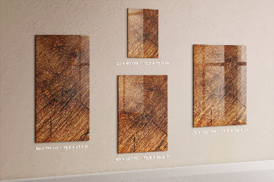 Schreib magnettafel Warmer Holzton