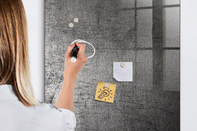 Trocken abwischbare Magnettafel Zerkratztes Metall