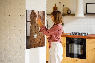 Magnettafel mit Magneten Altes Holz