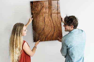 Magnettafel mit Magneten Altes Holz