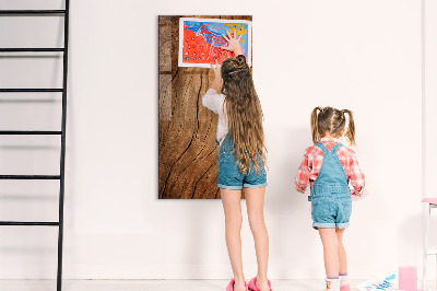 Magnettafel mit Magneten Altes Holz