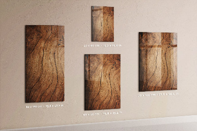 Schreib magnettafel Altes Holz