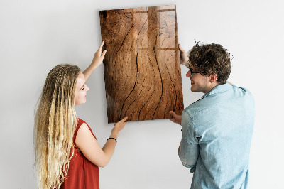 Magnettafel mit Magneten Altes Holz