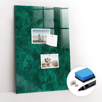 Schreib magnettafel Smaragdblock