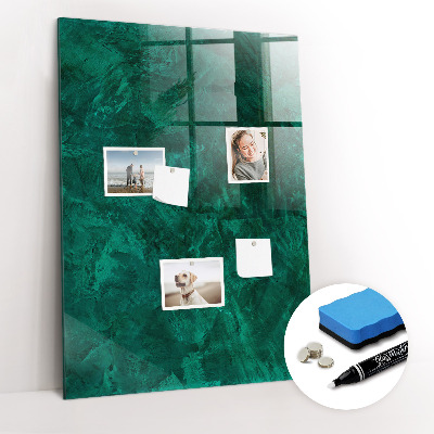 Schreib magnettafel Smaragdblock