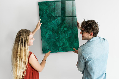 Schreib magnettafel Smaragdblock