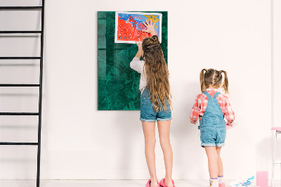 Schreib magnettafel Smaragdblock