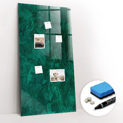 Schreib magnettafel Smaragdblock