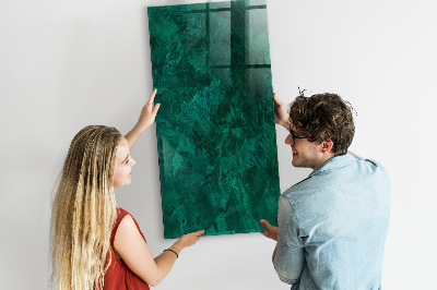 Schreib magnettafel Smaragdblock